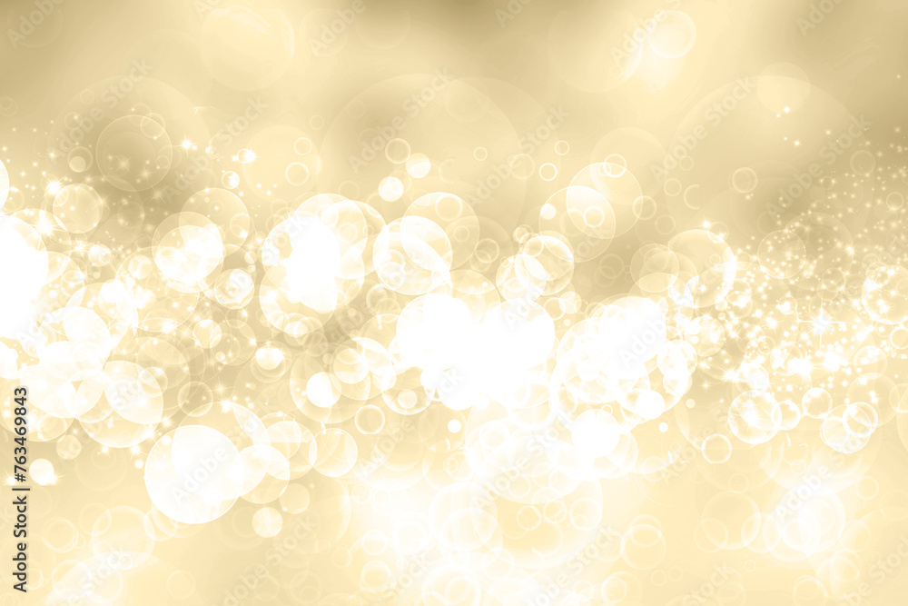 A festive abstract brown white background texture with glittering and sparkling bokeh stars and white circles. Card concept for Happy New Year, party, invitation, Valentine's Day or other holidays. A festive abstract brown white background texture with glittering and sparkling bokeh stars and white circles. Card concept for Happy New Year, party, invitation, Valentine's Day or other holidays.