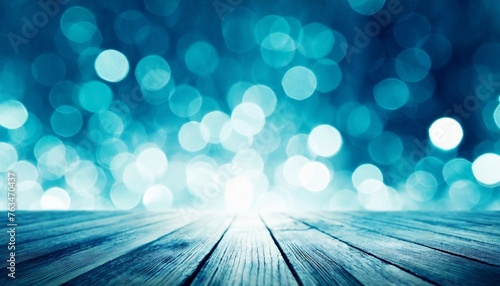 abstract light blue blurred background with beautiful light bokeh
