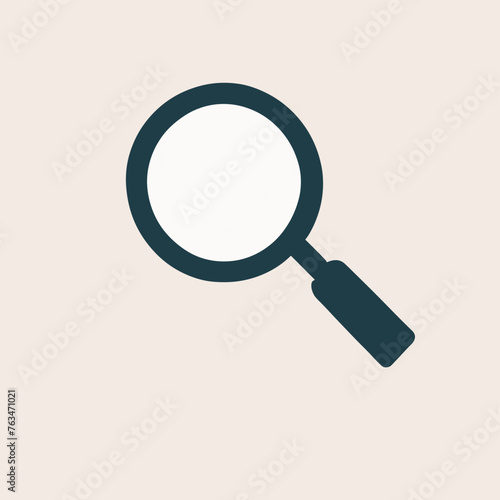 Magnifying glass icon logo clip art vector illustration