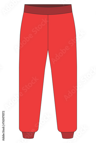 Joger pant mockup back view