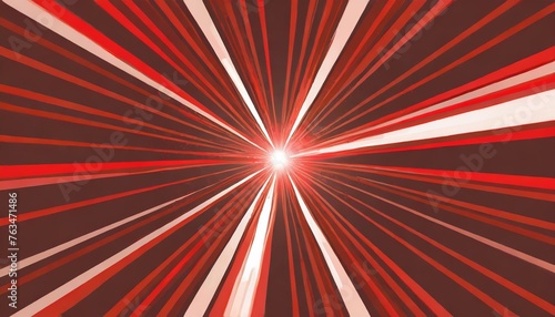 red light spreading in a straight line from the center beautiful background vector