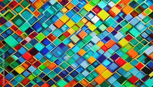 abstract background of geometric shapes geometric mosaic of squares