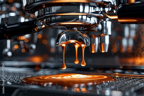 Close Up of Liquid Making Machine
