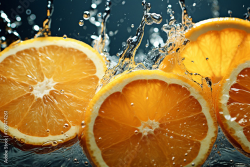 orange and water