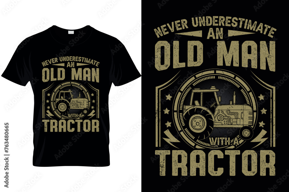 Tractor t-shirt design 