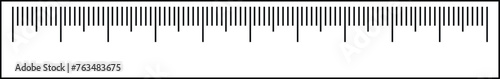 scale with 6 inch, 15 centimeter with markup and numbers. Measuring charts of metric, imperial units. Collection of distance, height, length measurement tool templates. Sewing tool line vector.