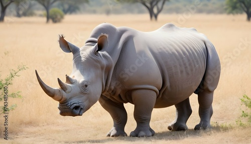 A Rhinoceros In A Safari Exploration Upscaled 5 2