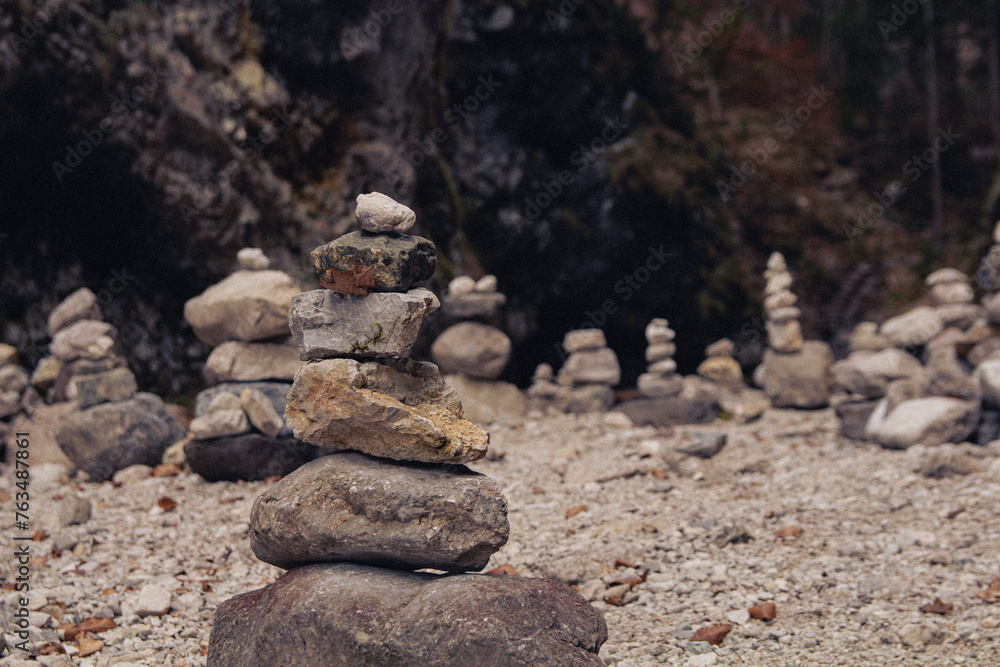 Fototapeta premium rock tower in the forest 