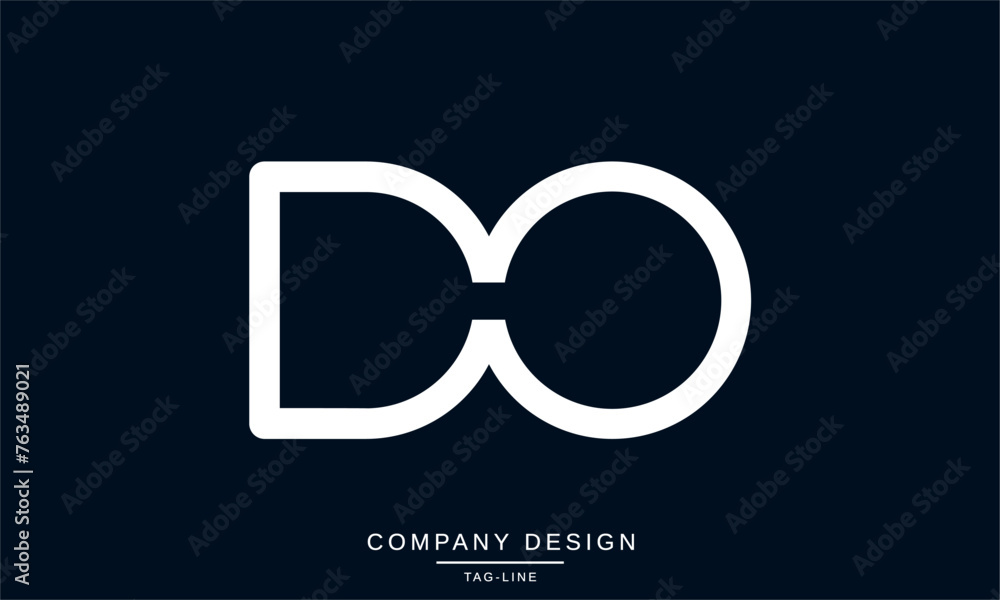 DO, OD Abstract Letters Logo Monogram Design Vector Font Icon DO, OD Abstract Letters Logo Monogram Design Vector Font Icon