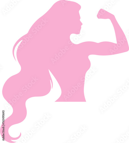 Strong and Empowered Woman Silhouette