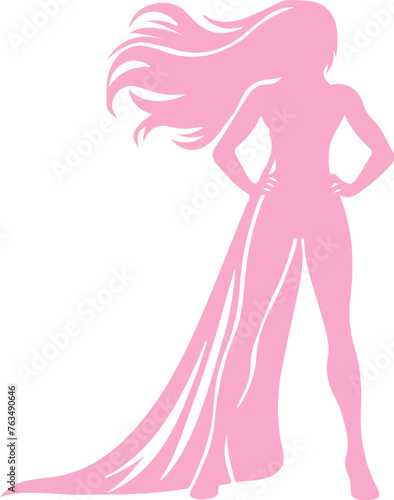 Ambitious and Strong Woman Silhouette