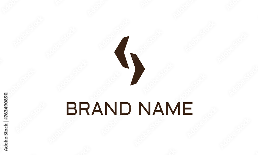 Abstract Initial Letter S Logo. White and Blue Sea Wave Origami Style isolated on Blue Background. Usable for Business and Branding Logos. Flat Vector Logo Design Template Element Abstract Initial Letter S Logo. White and Blue Sea Wave Origami Style isolated on Blue Background. Usable for Business and Branding Logos. Flat Vector Logo Design Template Element