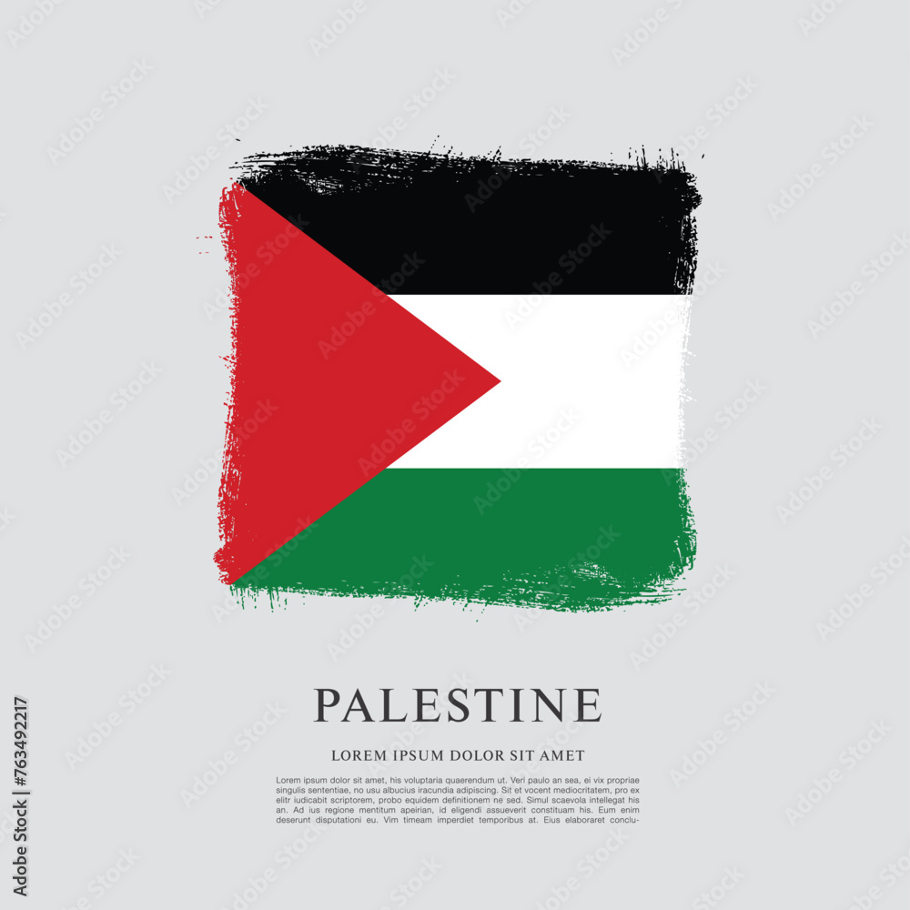 Flag of Palestine vector illustration Flag of Palestine vector illustration