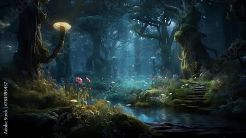 Enchanted Woods: A Mystical Realm © Huzaifa
