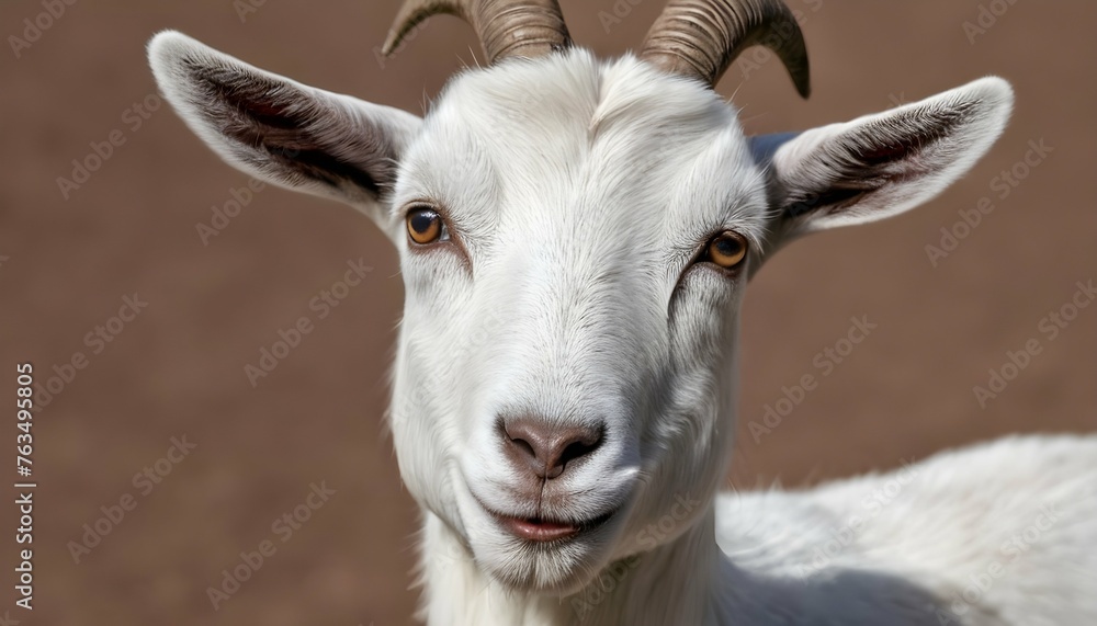 A Goat With A Curious Tilt Of Its Head Upscaled 8