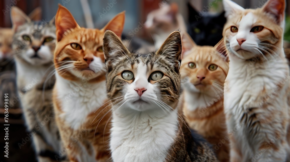 Cats: affectionate pets with fur of many colors, originating all over the world. Cats: affectionate pets with fur of many colors, originating all over the world.