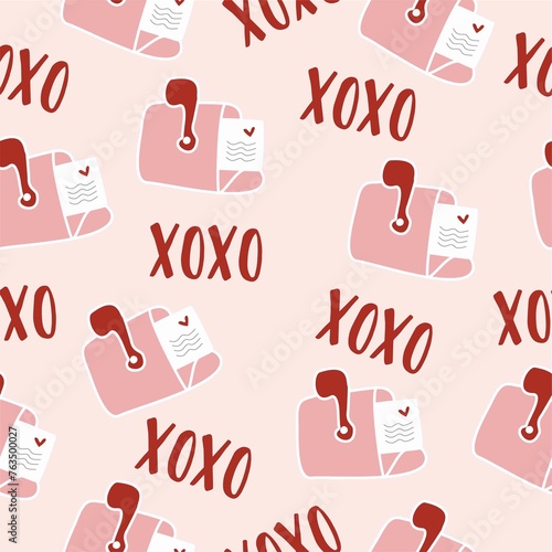 seamless pattern with letters