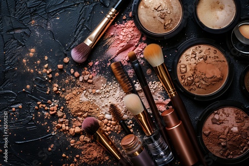 composition of makeup products, photo