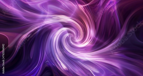Computer-generated purple swirl in abstract art design
