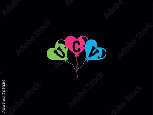 Typography UCV Balloon Logo For Kids Shop photo