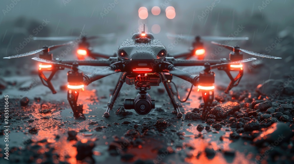 AI-powered drones conducting search and rescue operations in ...