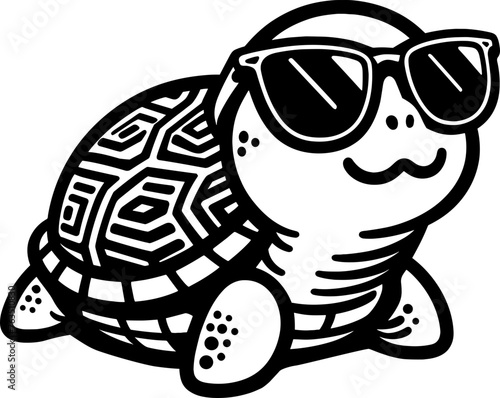 turtle with sunglasses