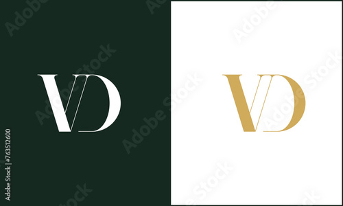VD, DV, V, D, Abstract Letters Logo Monogram