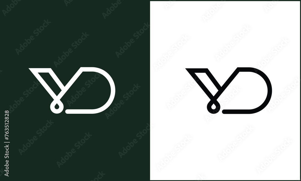 VD, DV, V, D, Abstract Letters Logo Monogram VD, DV, V, D, Abstract Letters Logo Monogram