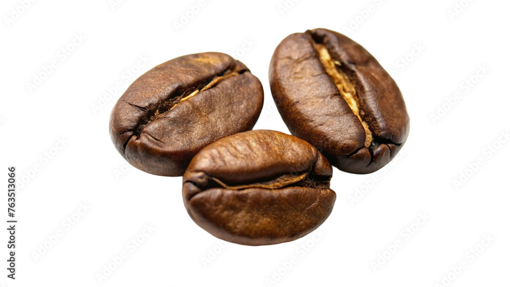 Roasted coffee beans. isolated on transparent background. Roasted coffee beans. isolated on transparent background.