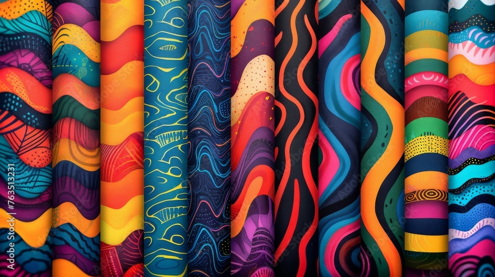 Graphic resources: A collection of vibrant and abstract patterns Graphic resources: A collection of vibrant and abstract patterns