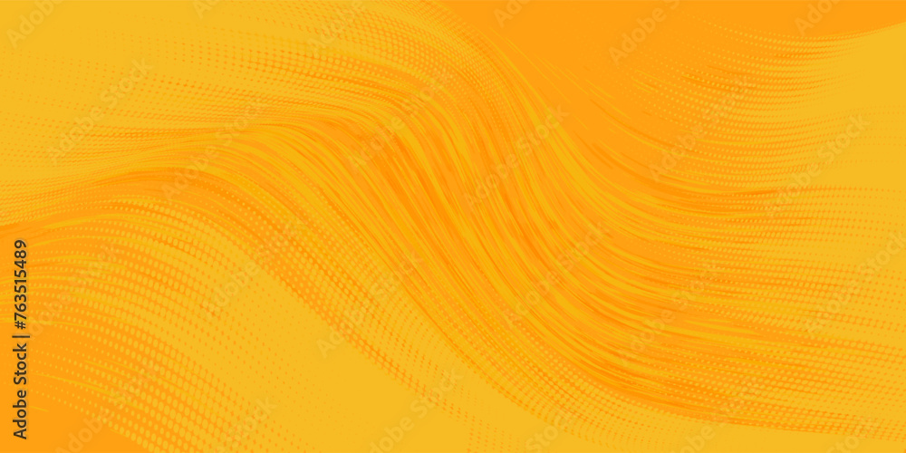 Minimal geometric background. Orange elements with fluid gradient. Dynamic shapes composition. Eps10 vector