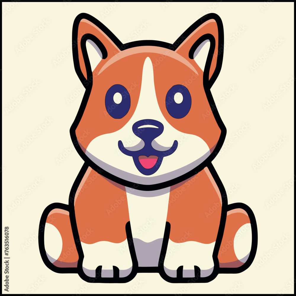 Obraz premium Duke color vector illustration