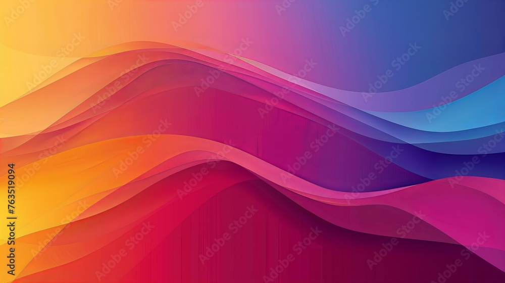 Fototapeta premium abstract backdrop design with colorful waves, wallpaper presentation pattern with copy space