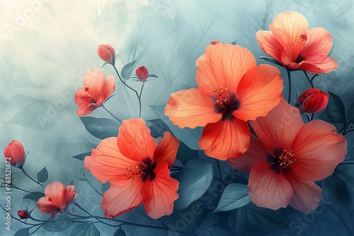 red poppies, watercolor clipart on light. Concept: background for wedding invitations, greeting cards, wrapping paper, gardening and floristry.