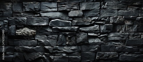 black stone wall texture background, stone wall background, rock wall texture photo