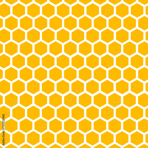 honeycomb pattern premium vector on yellow background