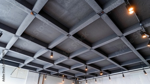 Sophisticated Modern Ceiling Design in Interior Decor. Generative ai photo