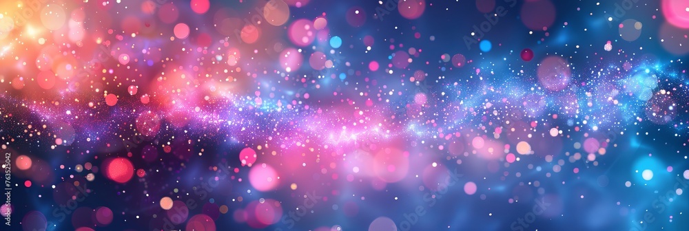 A picture of galaxy, gradient of blue and purple colors, dust and bokeh, shiny sparkles and glow particles, realistic stars and nebula, stars overlay and effect, dramatic lights, AI Generated. A picture of galaxy, gradient of blue and purple colors, dust and bokeh, shiny sparkles and glow particles, realistic stars and nebula, stars overlay and effect, dramatic lights, AI Generated.