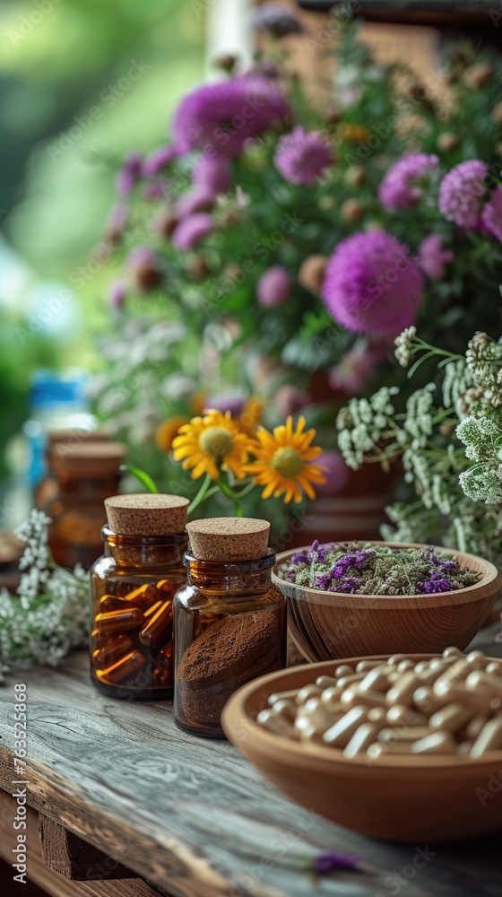 Natural remedies: herbal therapy, medicines, drugs, tincture, infusion, homeopathy for holistic health and wellness solutions in alternative medicine practices. Natural remedies: herbal therapy, medicines, drugs, tincture, infusion, homeopathy for holistic health and wellness solutions in alternative medicine practices.