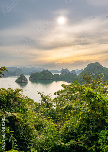 Halong Bay  Vietnam - August 26  2023  View of the bay as seen from Ti Top Island viewpoint