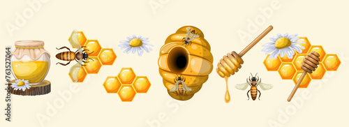 Set of beekeeping products