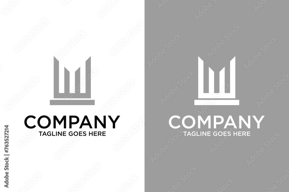 Law logo which is an abstract image of a Greek column Law logo which is an abstract image of a Greek column
