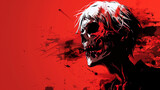 Undead Aesthetic: Anime Zombie - A Creepily Creative Vector Illustration Logo