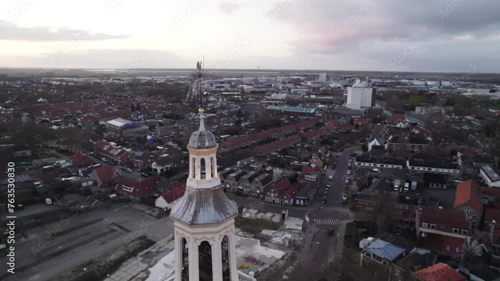 Aerial video descends on Elleboogkerk in Amersfoort Netherlands Aerial video descends on Elleboogkerk in Amersfoort Netherlands