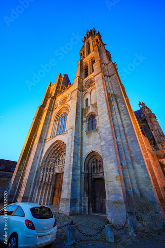 Senlis Cathedral in the capital of Oise in Picardy, North of France