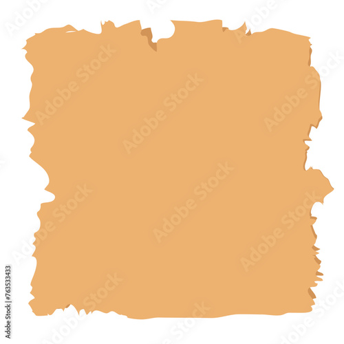 Torn paper edges square shape vector 10 eps