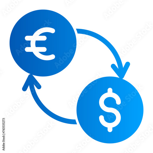 This is the Exchange icon from the Accounting icon collection with an solid gradient style
