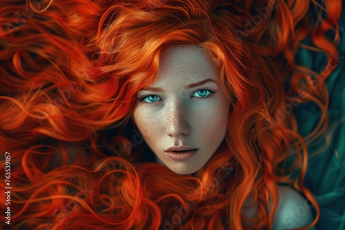 Beautiful woman with red hair © Katsiaryna