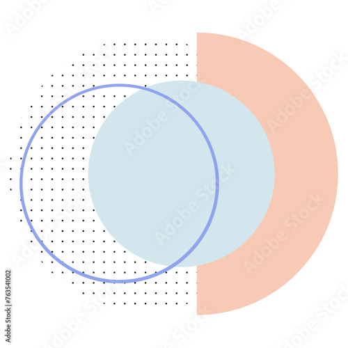 Geometric And Halftone Object