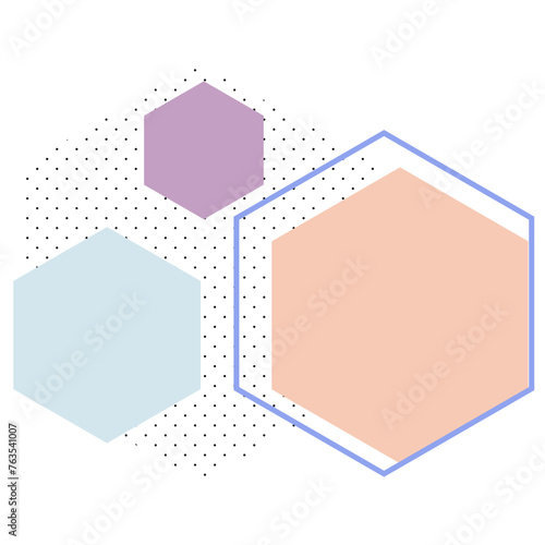 Geometric And Halftone Object